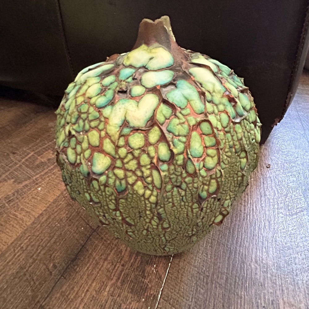 William Kidd Signed Studio Pottery Organic Biomorphic Textured Ceramic Vase 7.5"